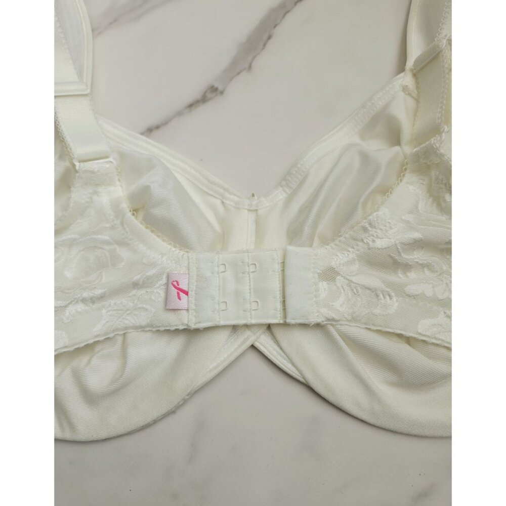 Wacoal Awareness Ivory Floral 85567 Underwire Full Coverage Unlined Bra 34DD - Picture 7 of 10